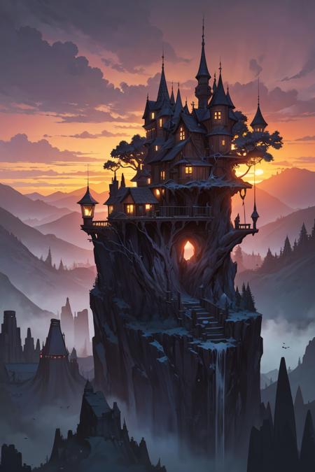 386832-2095964959-valley, fairytale treehouse village covered, , matte painting, highly detailed, dynamic lighting, cinematic, realism, realistic,.png